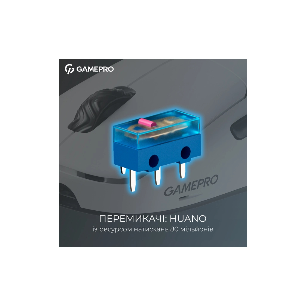 Мишка GamePro Asgard Loki Wireless/USB White (GM022W)