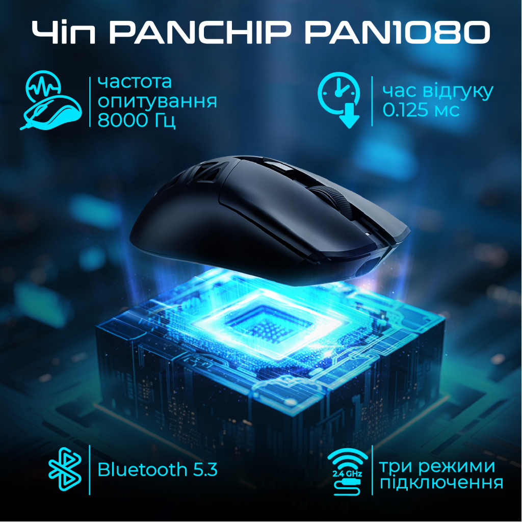 Мишка RAWM SA-SL01C Wireless/Bluetooth White (SA-SL01C.white)