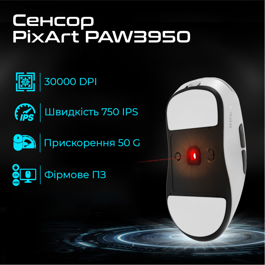 Мишка RAWM ES21Pro Wireless Black (ES21PRO.black)