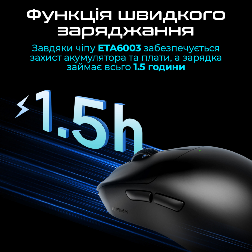 Мишка RAWM ES21Pro Wireless Black (ES21PRO.black)