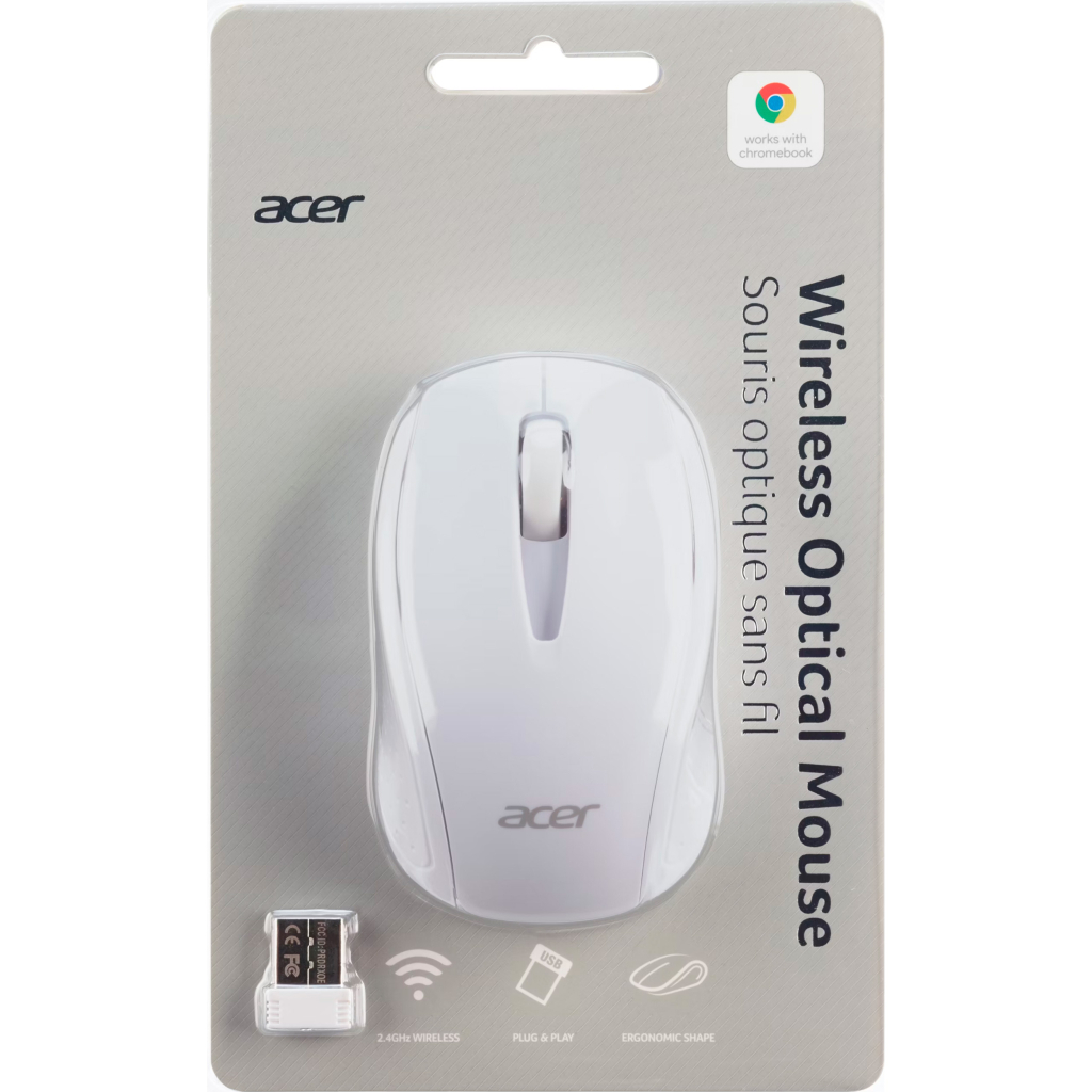 Мишка Acer Optical Wireless White (GP.MCE11.00Y)