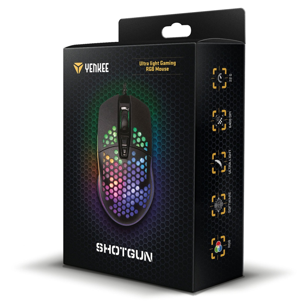 Мишка YENKEE YMS 3030BK Shotgun USB Black (45015501)