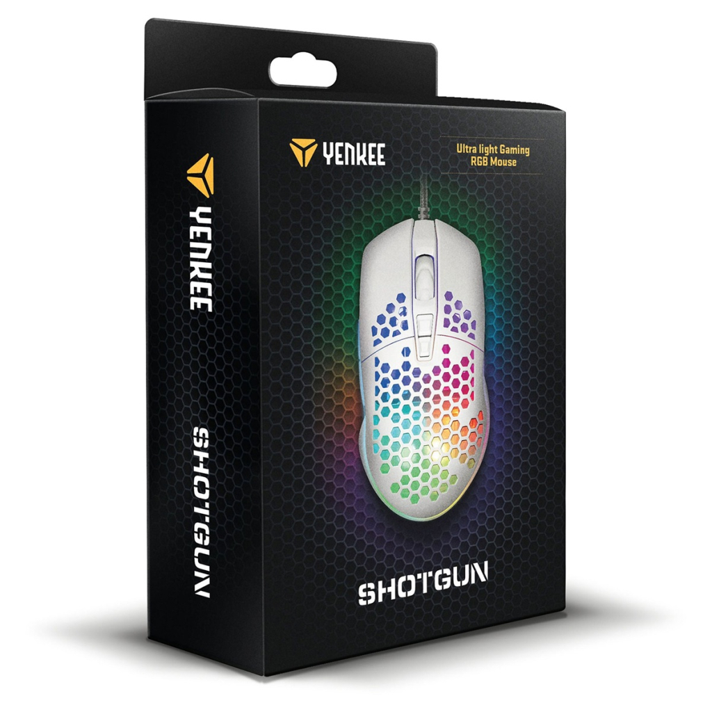 Мишка YENKEE YMS 3030WE Shotgun USB White (45015502)