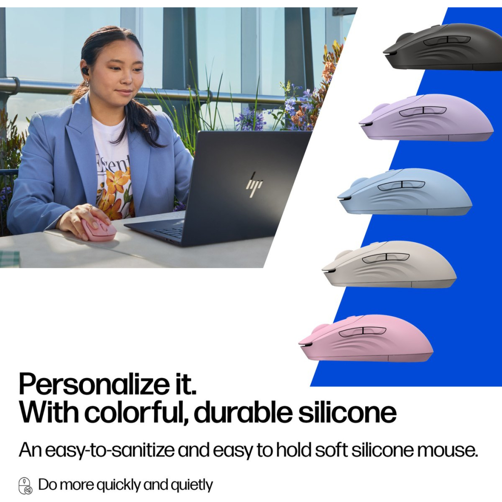 Мишка HP 400 Quiet Wireless/Bluetooth Blue (AZ7B4AA)