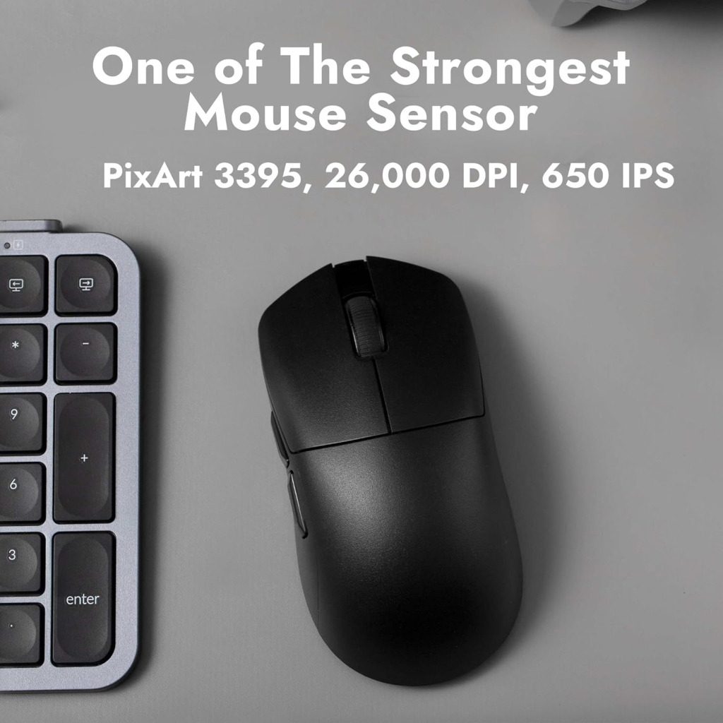 Мишка Lemokey G1 USB-A/USB-C/Wireless 8K Black (G1-A1)