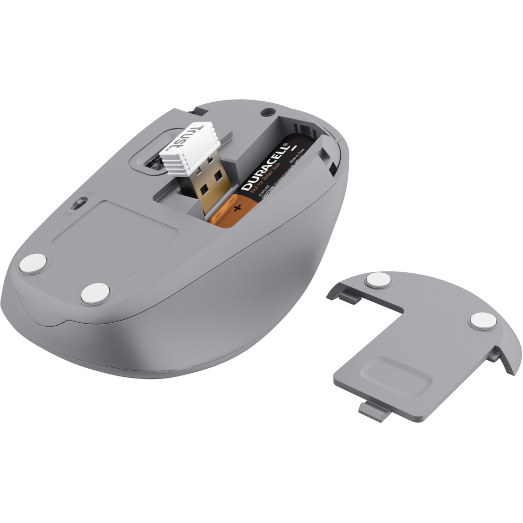 Мишка Trust Yvi+ Silent Wireless/Bluetooth White (25513)