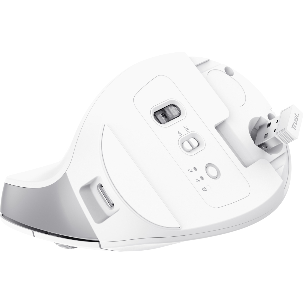 Мишка Trust Bayo+ Ergonomic Wireless/Bluetooth White (25399)
