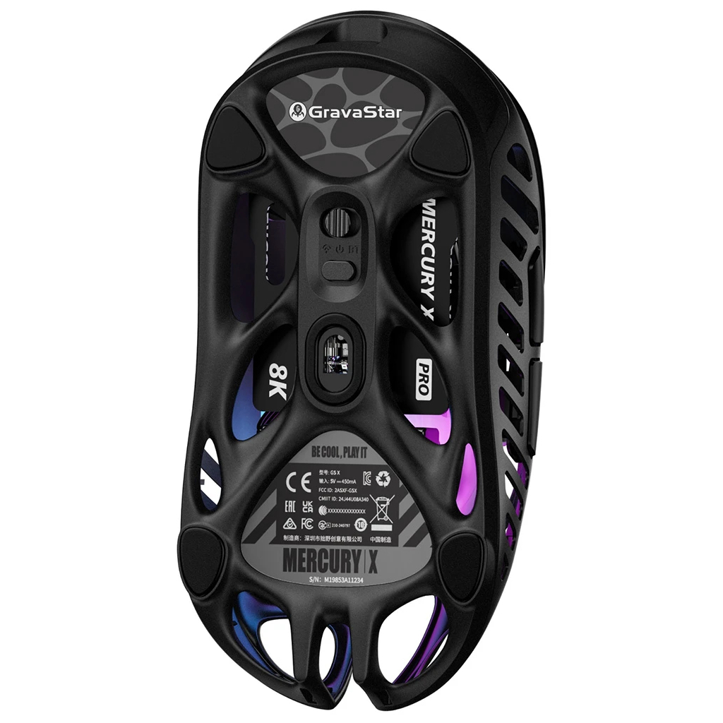 Мишка GravaStar Mercury X Wireless/Bluetooth/USB Black (GSX_BLK)