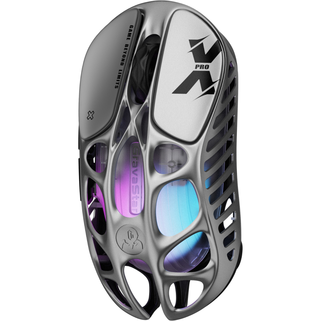 Мишка GravaStar Mercury X Pro 8K Wireless/Bluetooth/USB Grey (GSXPRO_GRY)