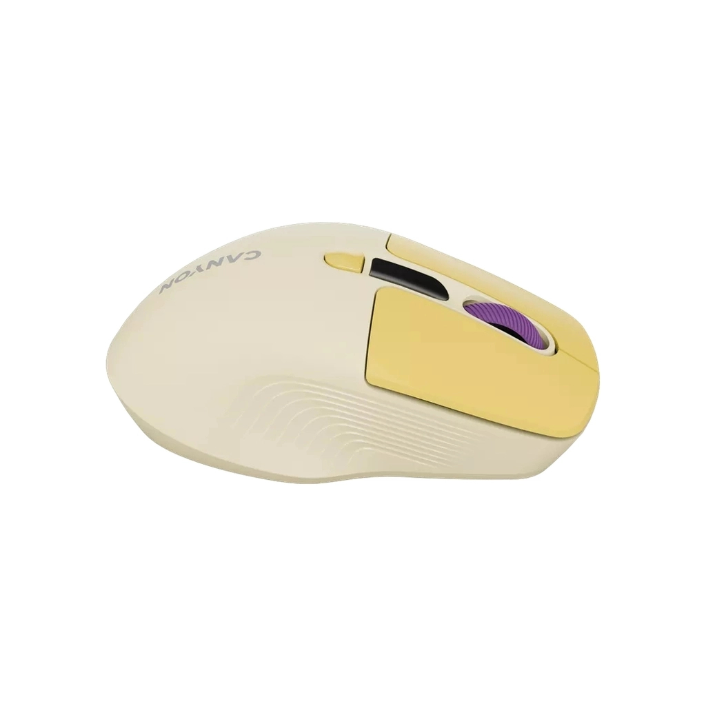 Мишка Canyon MW-26 LCD Silent Wireless/Bluetooth Yellow (CNS-CMSW26Y)