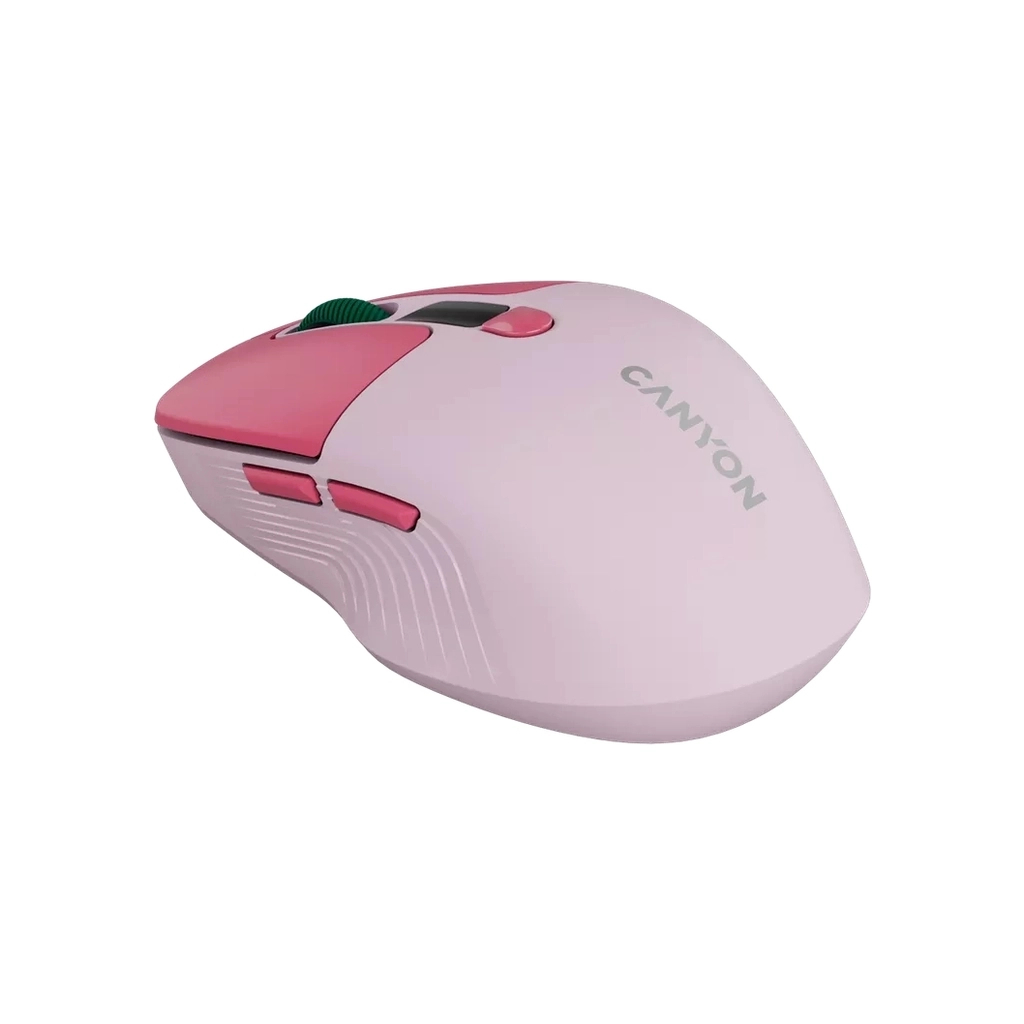 Мишка Canyon MW-26 LCD Silent Wireless/Bluetooth Pink (CNS-CMSW26P)