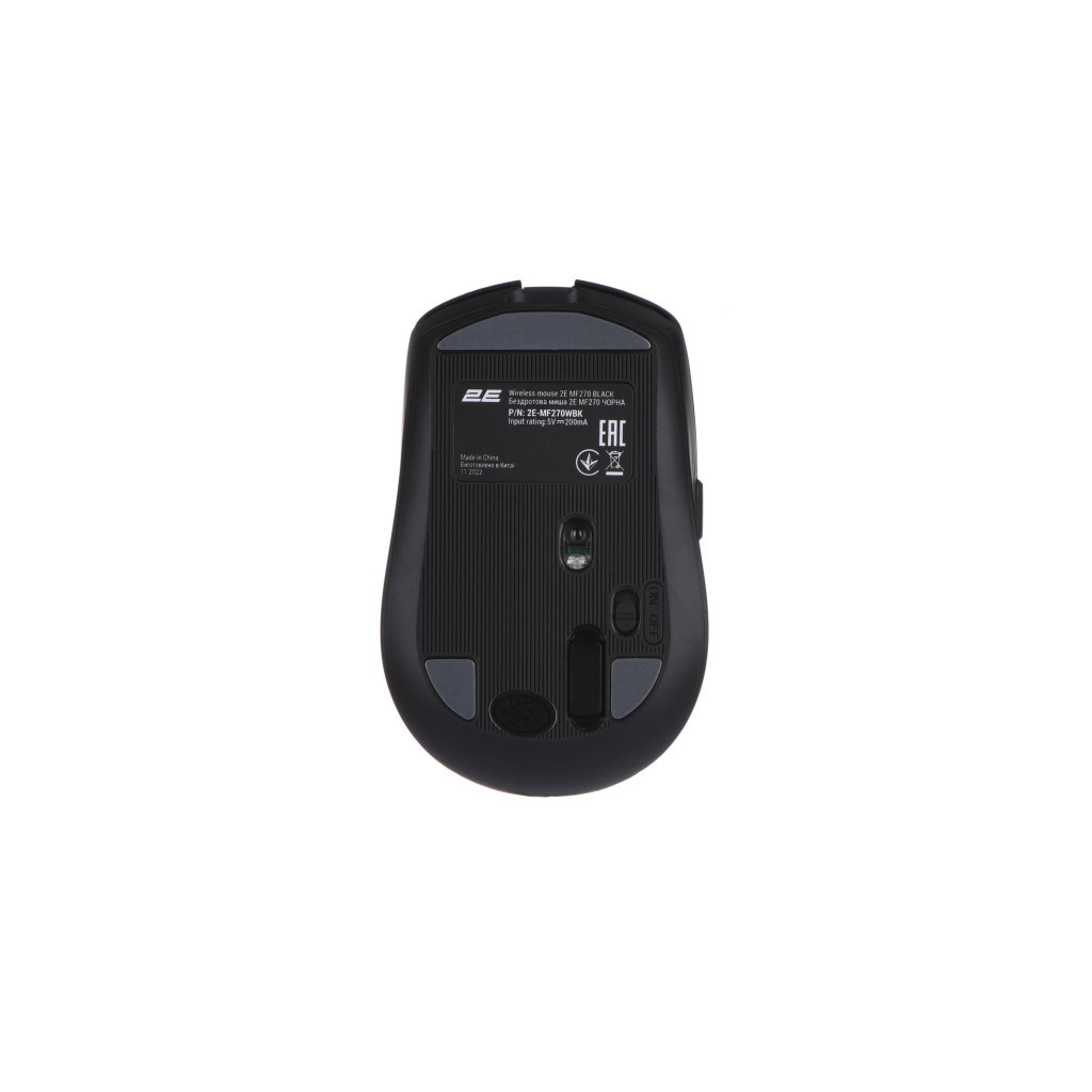 Мишка 2E MF270 Silent Rechargeable Wireless Black (2E-MF270WBK.)