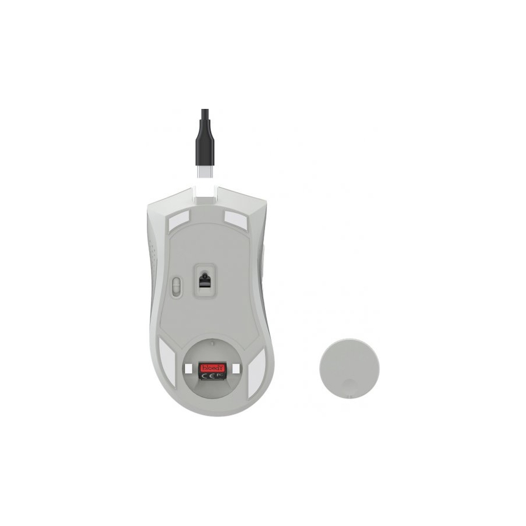 Мишка A4Tech Bloody R90 Plus Wireless Greyish White (4711421001731)