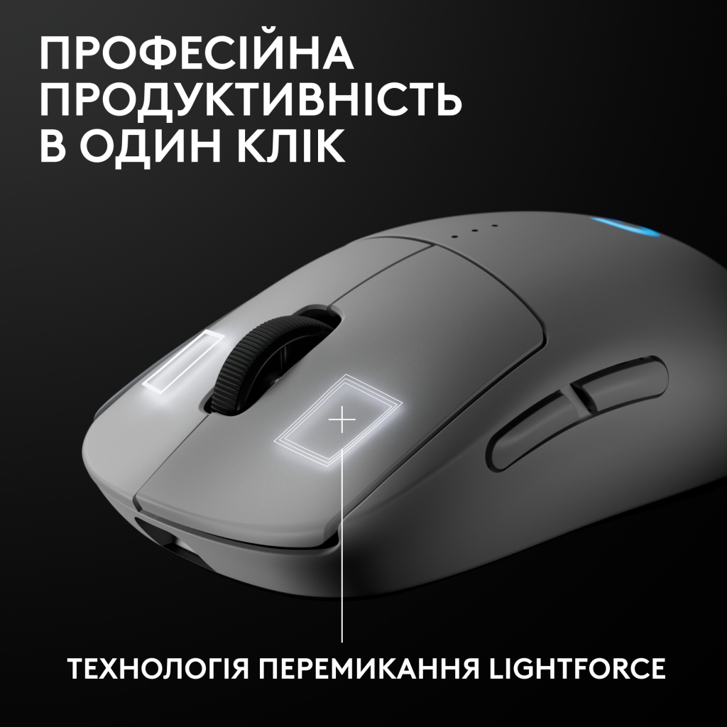 Мишка Logitech G Pro 2 Lightspeed Wireless White (910-007302)