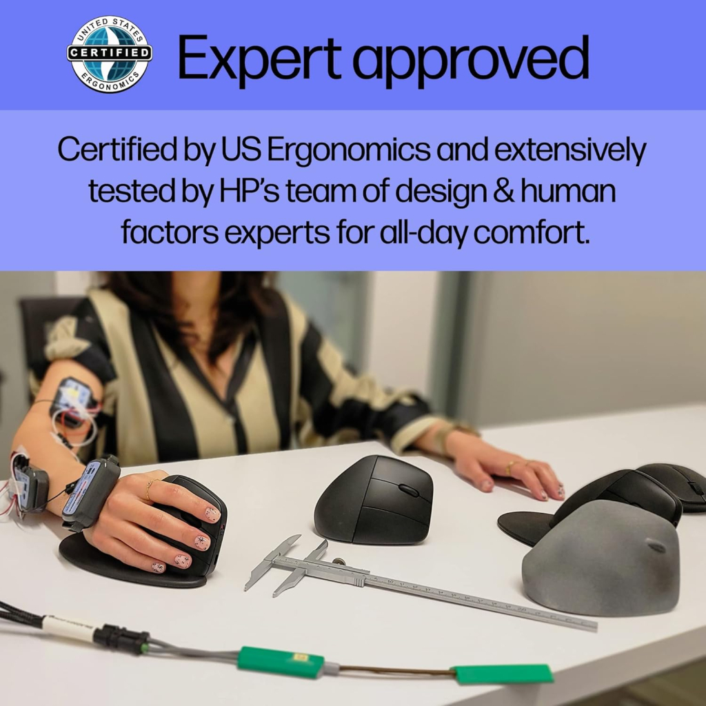 Мишка HP 920 Ergonomic Vertical Wireless/Bluetooth Black (6H1A4AA)