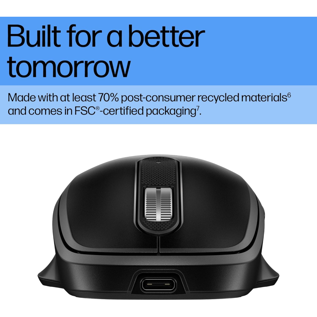 Мишка HP 510 Ultra-Fast Rechargeable Wireless Black (9C2F6AA)