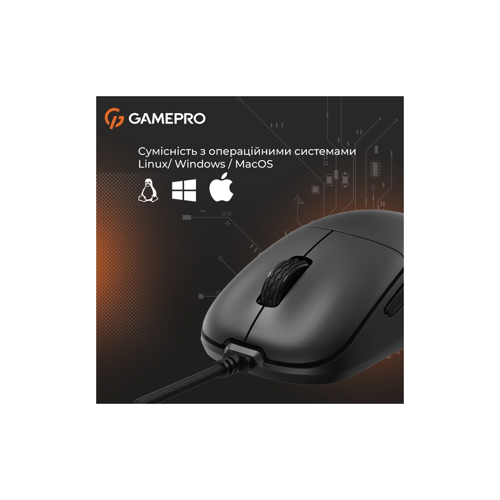 Мишка GamePro GM690B USB Black (GM690B)