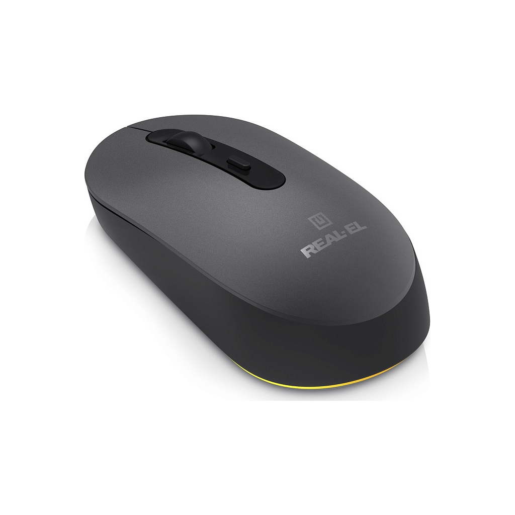 Мишка REAL-EL RM-470W Wireless/Bluetooth Dark Gray (EL123200049)