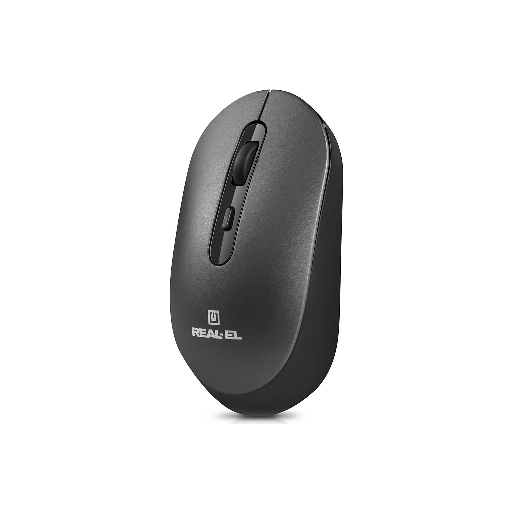 Мишка REAL-EL RM-470W Wireless/Bluetooth Dark Gray (EL123200049)