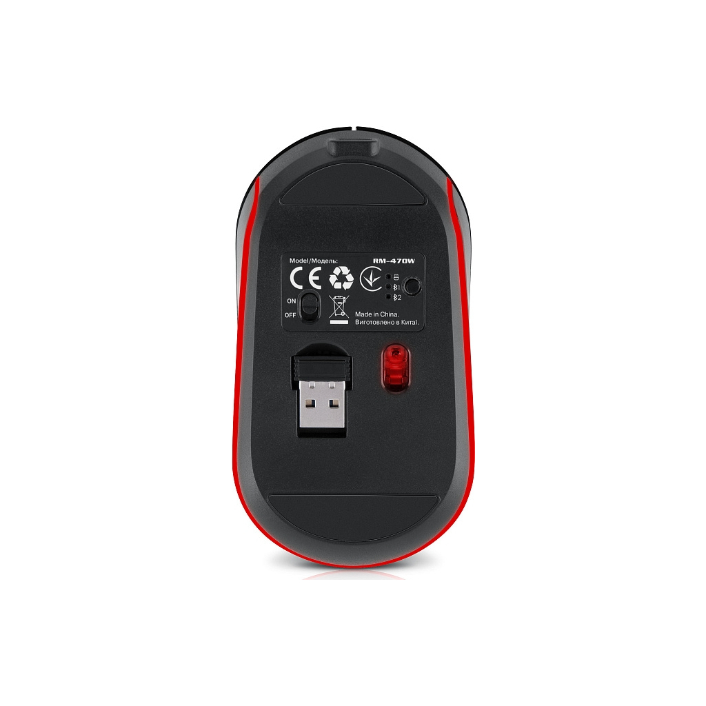 Мишка REAL-EL RM-470W Wireless/Bluetooth Dark Gray (EL123200049)