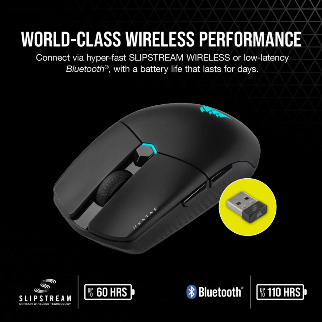 Мишка Corsair Katar Elite Wireless Black (CH-931C111-EU)