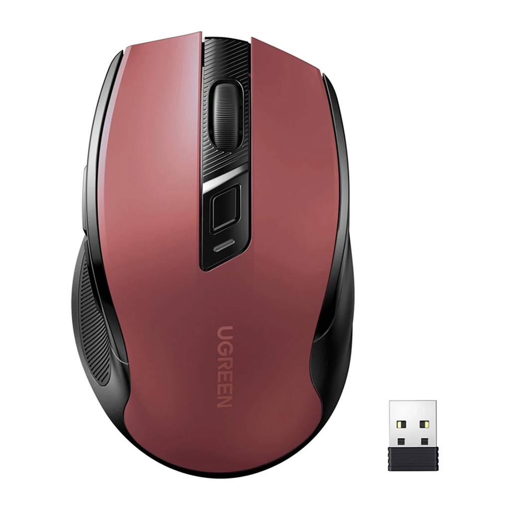 Мишка Ugreen MU006 Ergonomic Wireless Red/Black (25752)
