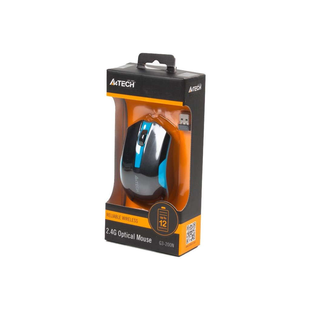 Мишка A4Tech G3-200N Black+Blue (4711421929448)