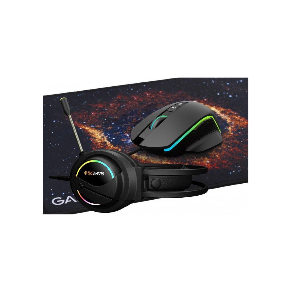 Мишка GamePro GS890 Combo 3 в 1 миша + ігрова поверхня + гарнітура (GS890)