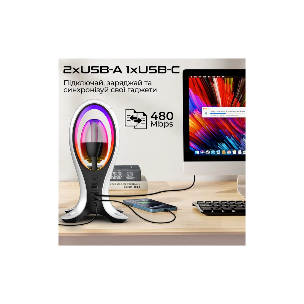 Акустична система Promate Alpha-X USB Black (alpha-x)