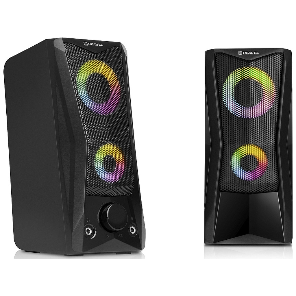 Акустична система REAL-EL S-107 USB Black (EL121100017)