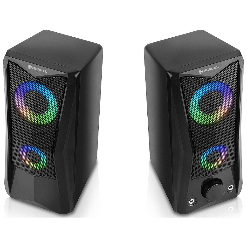 Акустична система REAL-EL S-107 USB Black (EL121100017)