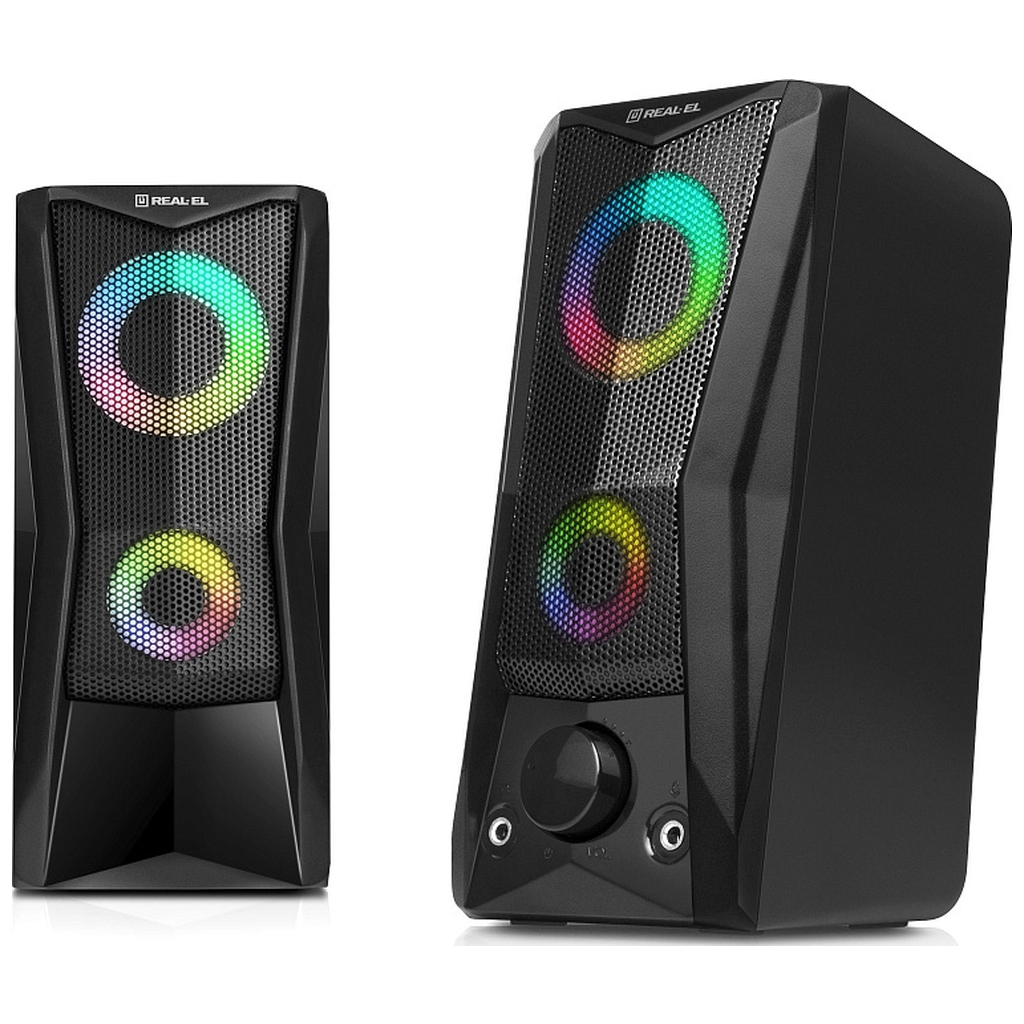 Акустична система REAL-EL S-107 USB Black (EL121100017)