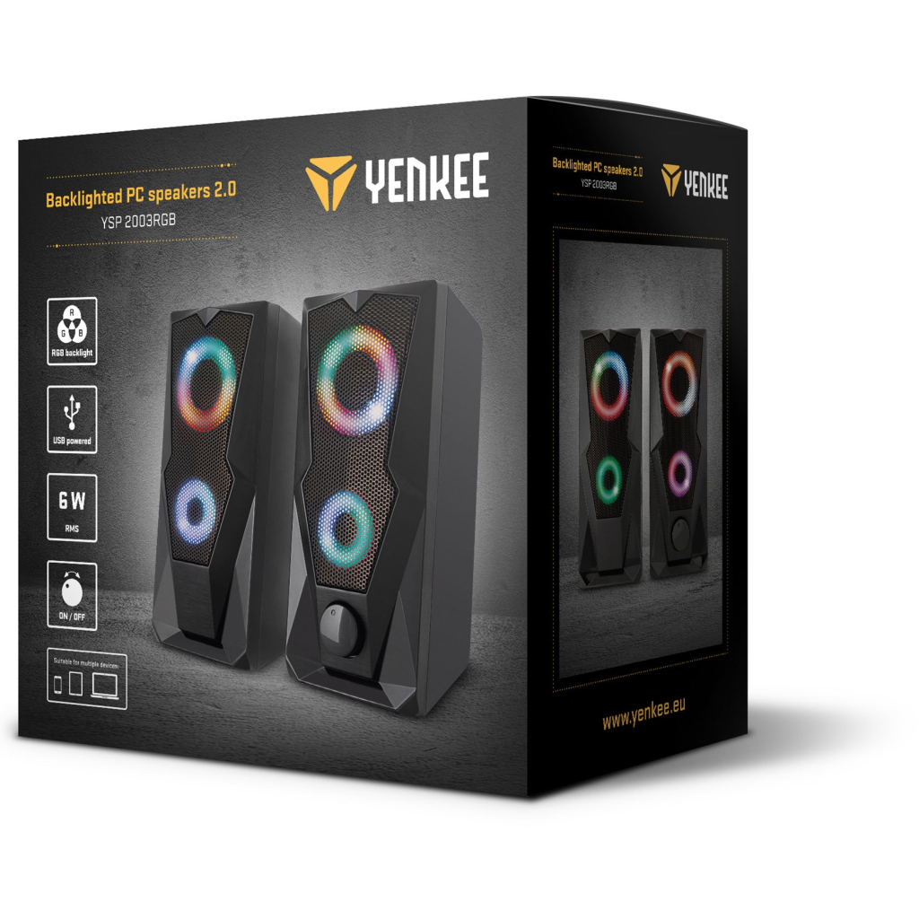 Акустична система YENKEE YSP 2003RGB USB Black (45015339)