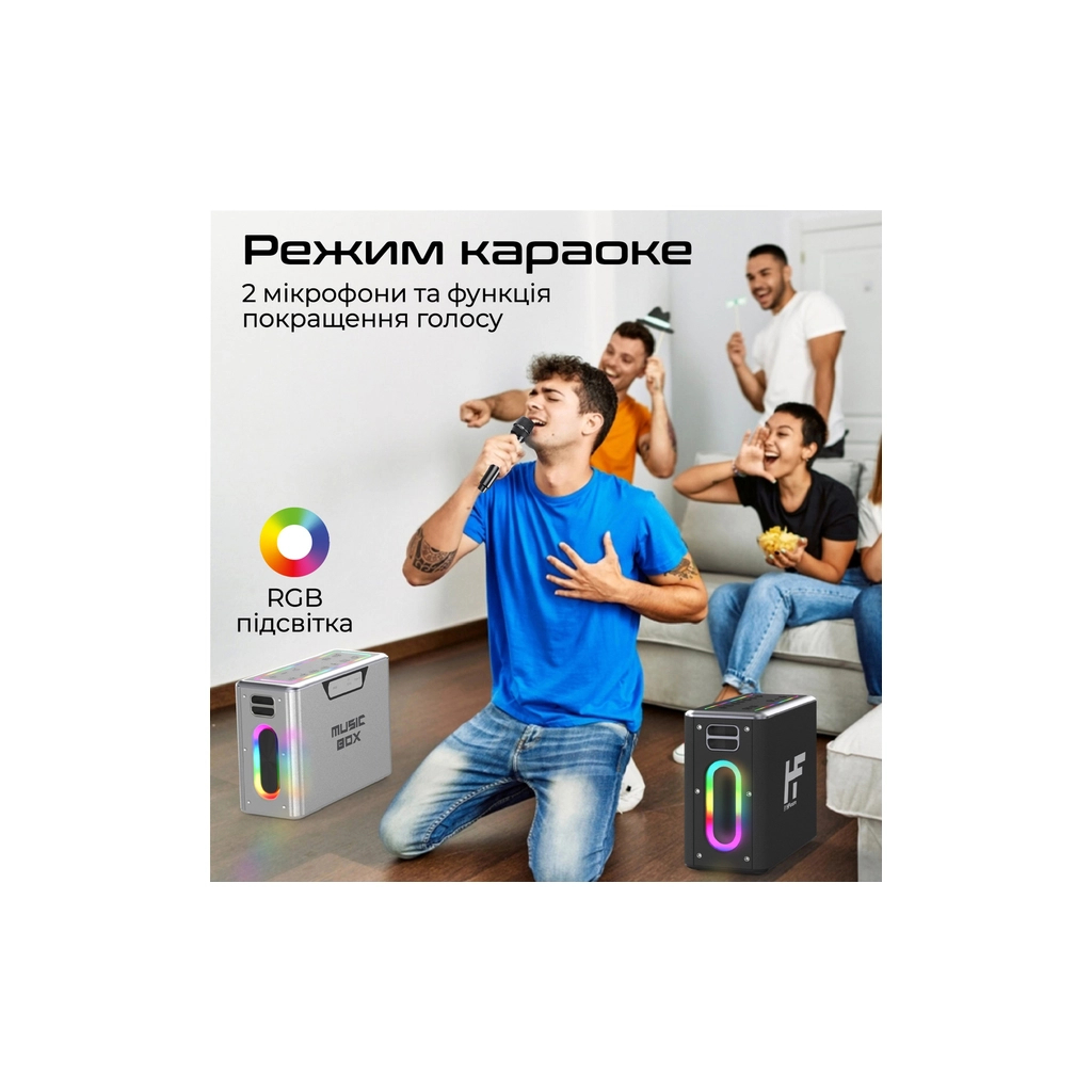 Акустична система HiFuture MusicBox 100W Silver (musicbox.silver)