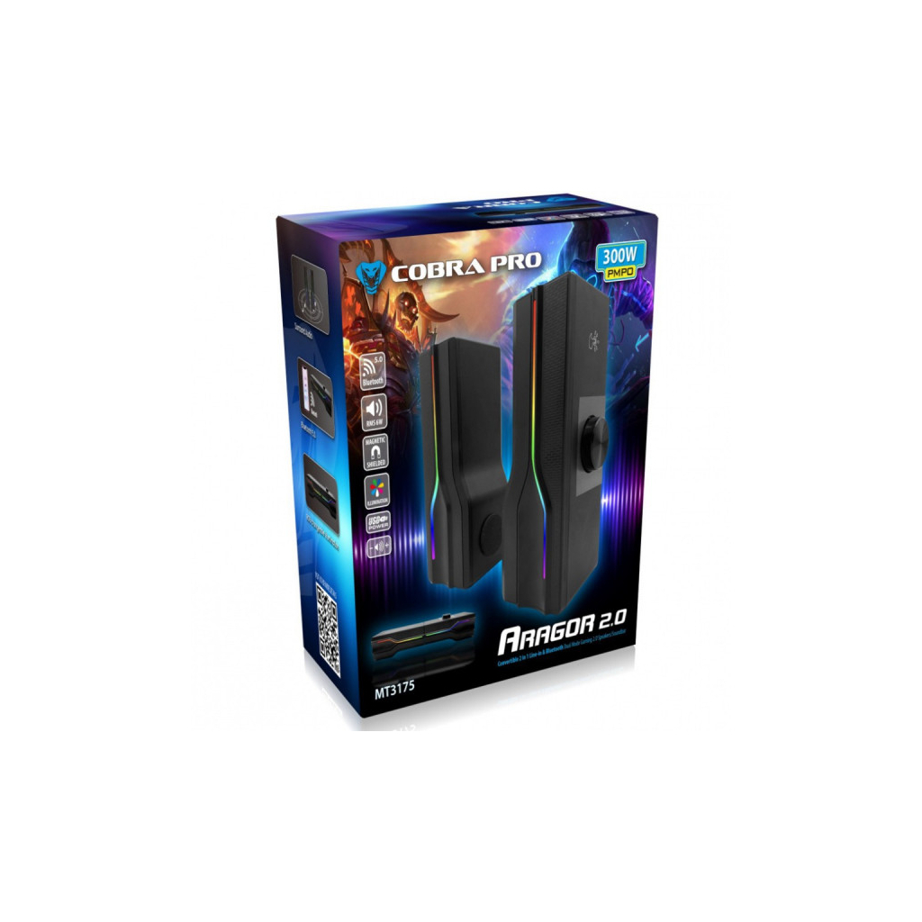 Акустична система Media-Tech Aragor RGB Light Black (MT3175)