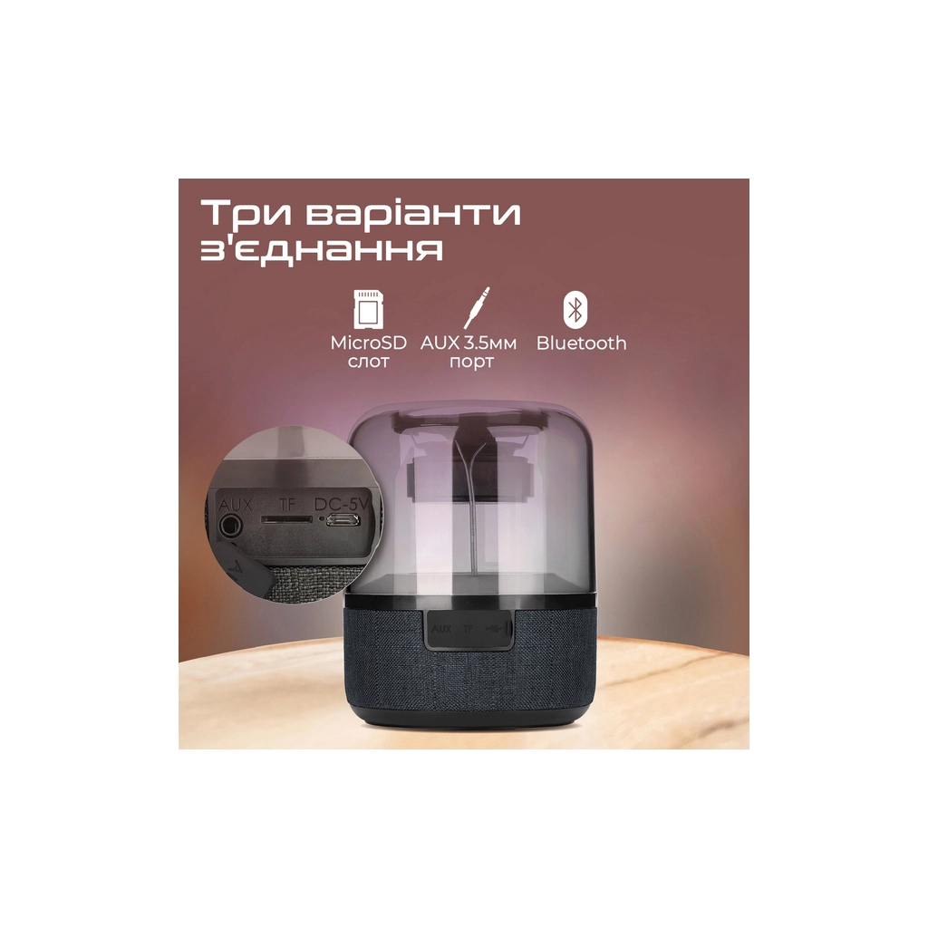 Акустична система Promate Glitz-L Black (glitz-l.black)