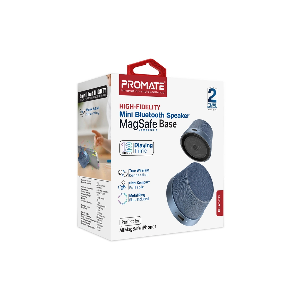 Акустична система Promate Punch 3 Вт Navy (punch.navy)