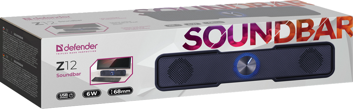 Акустика Defender SoundBar Z12 6 Вт (65312) 