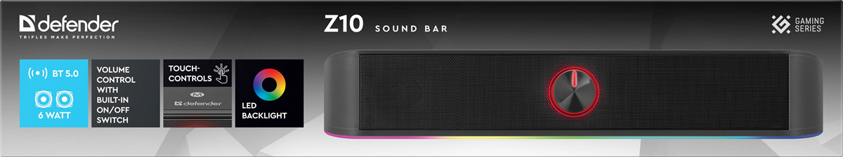 Акустика Defender SoundBar Z10 6W (65123)