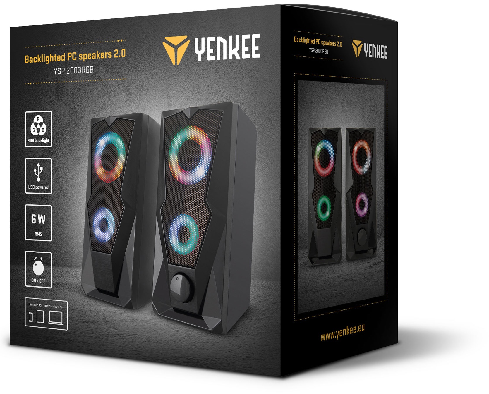 Акустика Yenkee YSP 2003RGB USB Speaker PC 2.0