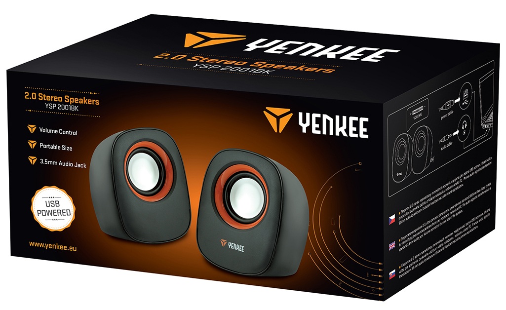 Акустика Yenkee YSP 2001BK Mini speakers 2.0 Black
