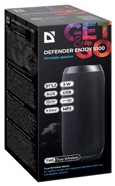 Портативна акустика Defender Enjoy S100 Black (65101)