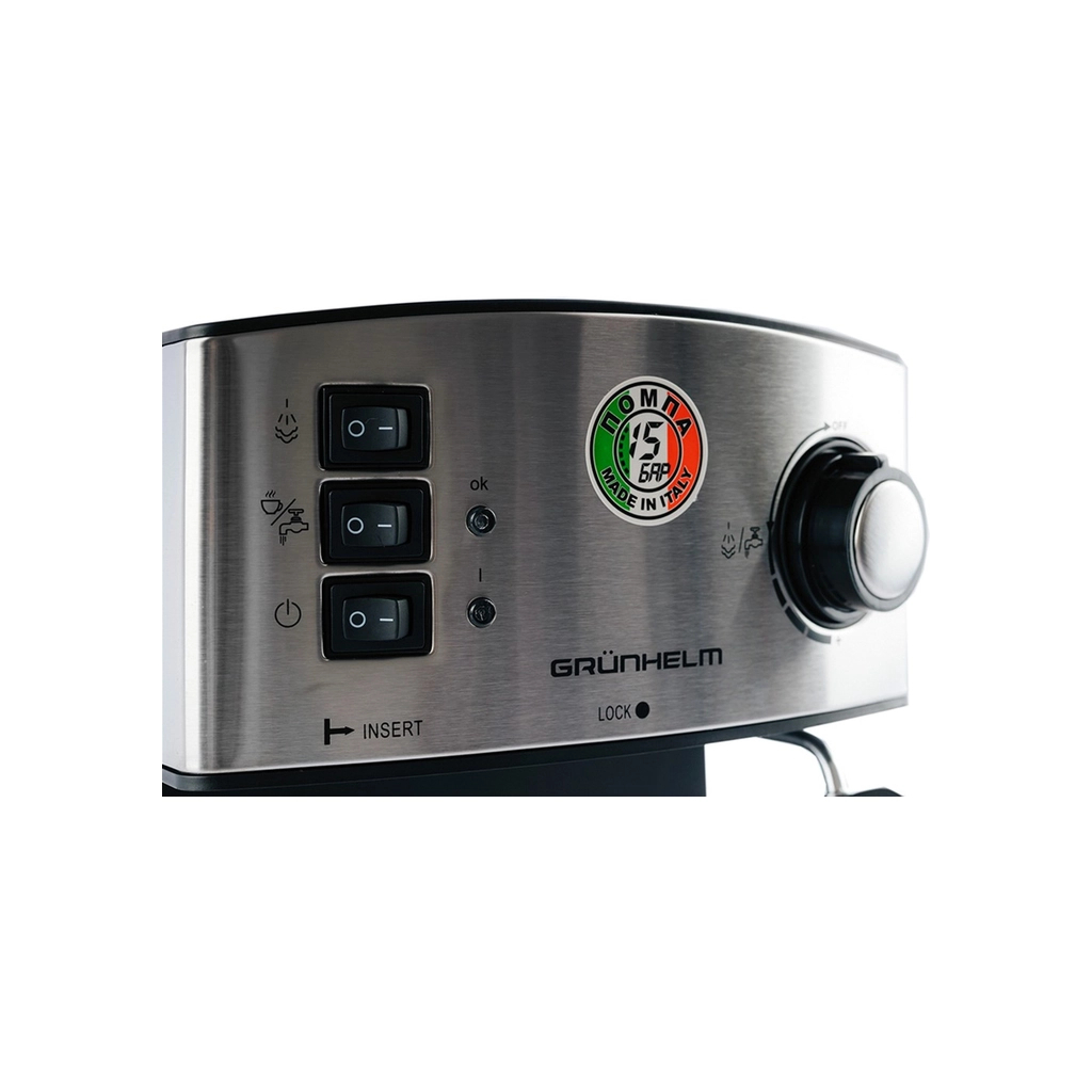 Ріжкова кавоварка еспресо Grunhelm GEC15