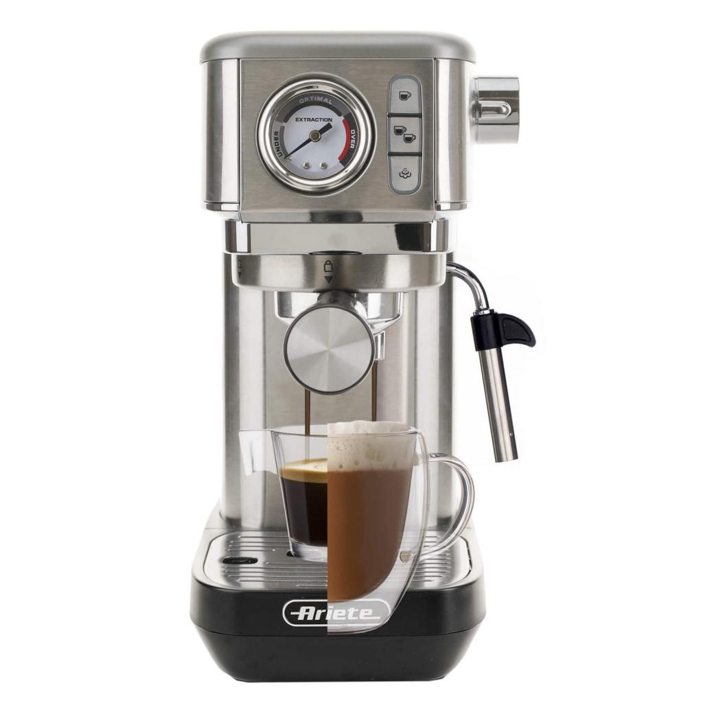 Ріжкова кавоварка еспресо Ariete 1381 Silver (00M138110AR0)