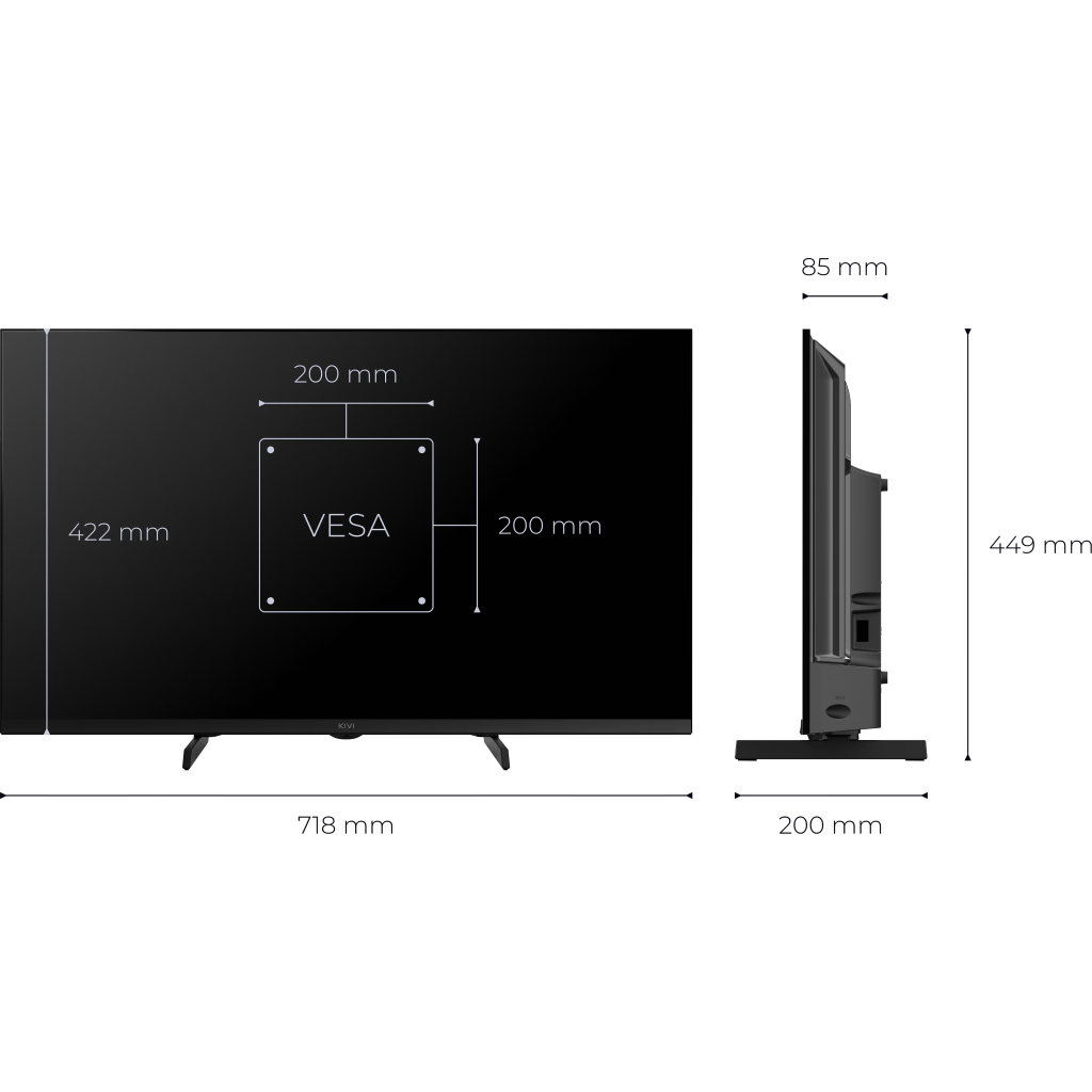 Телевізор Kivi 32H720QB