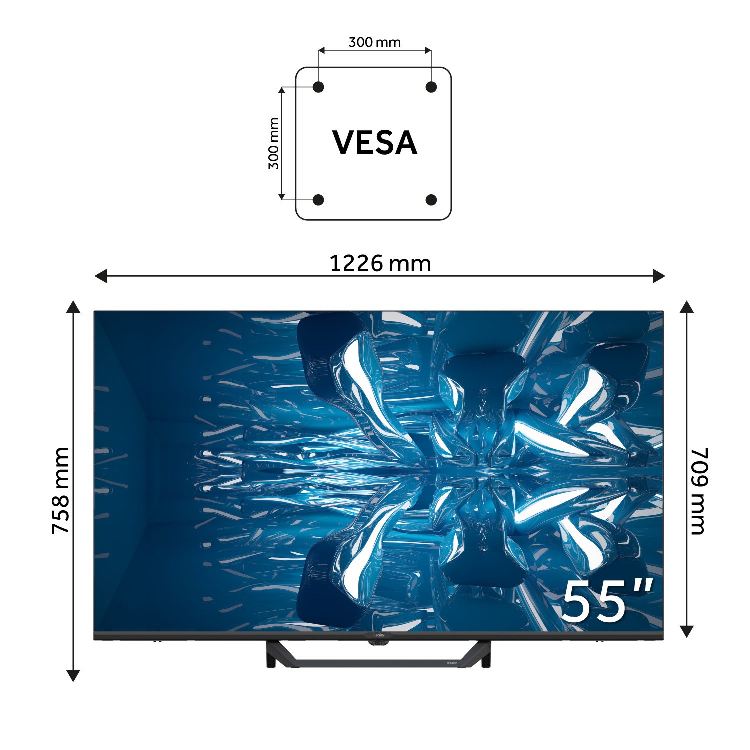 LED-телевізор Haier H55S80FUX 