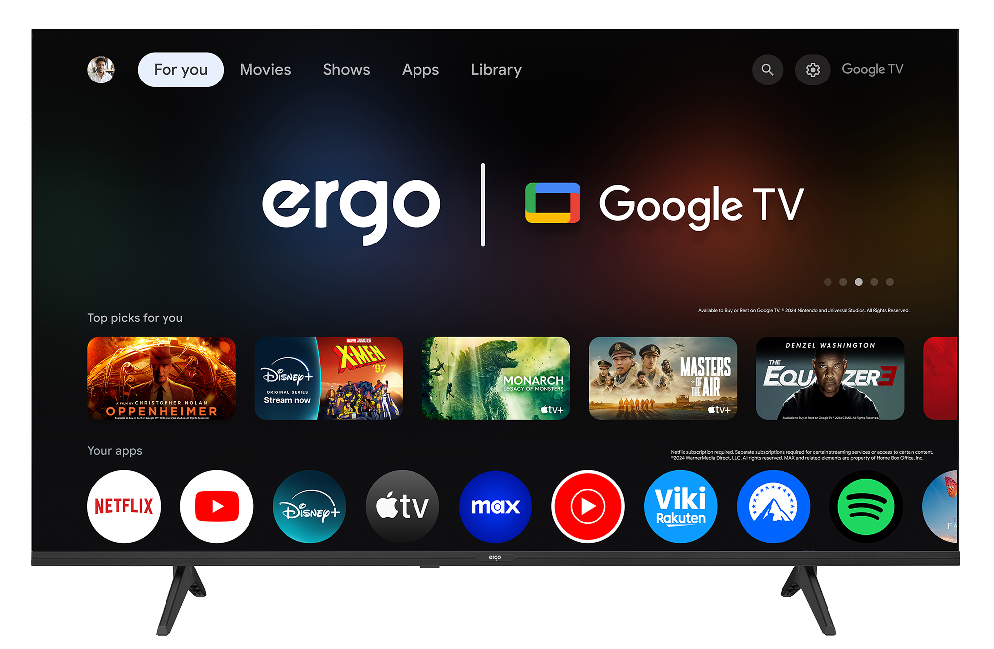 Телевізор ERGO 65JUQ7500