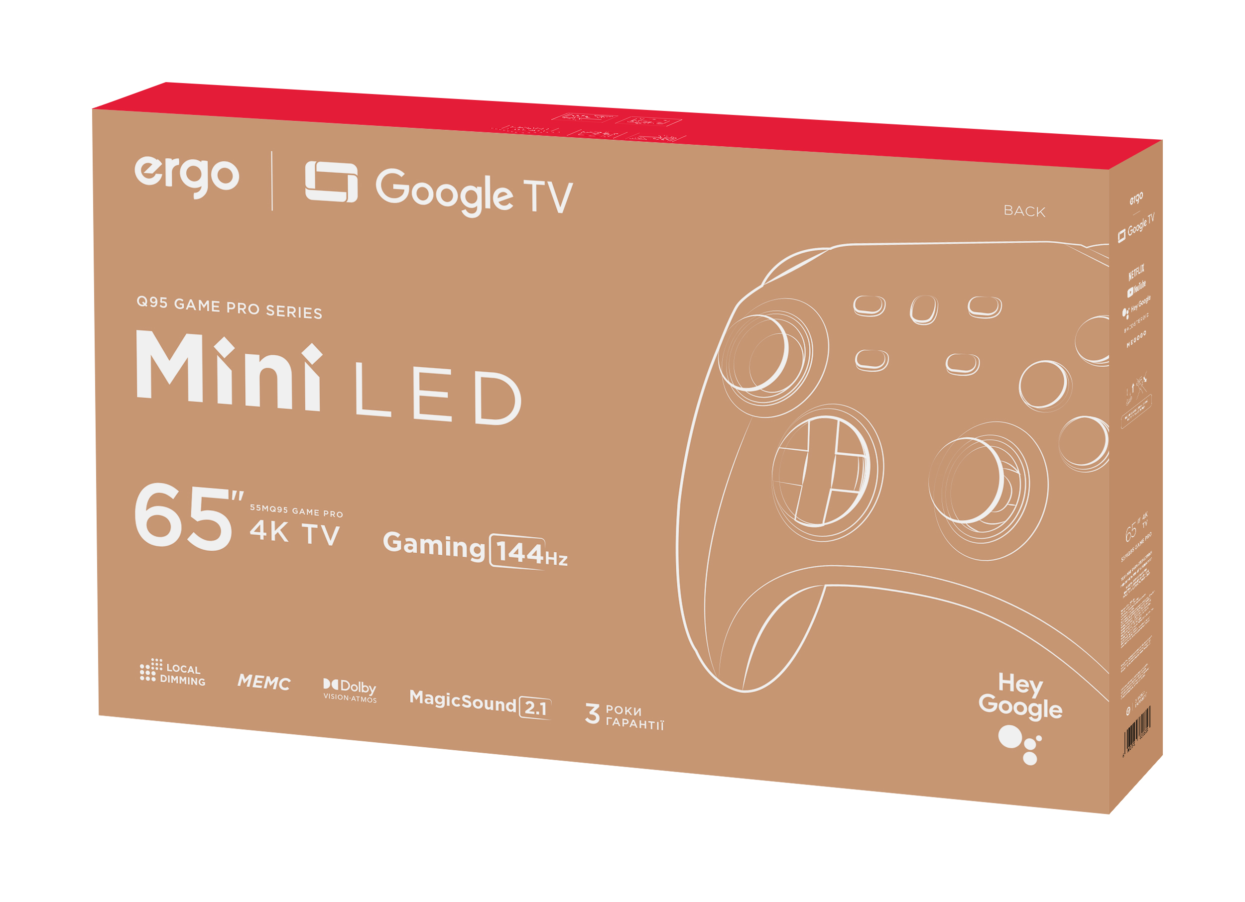 Телевізор ERGO 65MQ95 Game PRO 