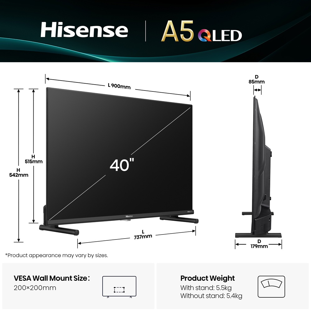 LED-телевізор Hisense 40A5Q 