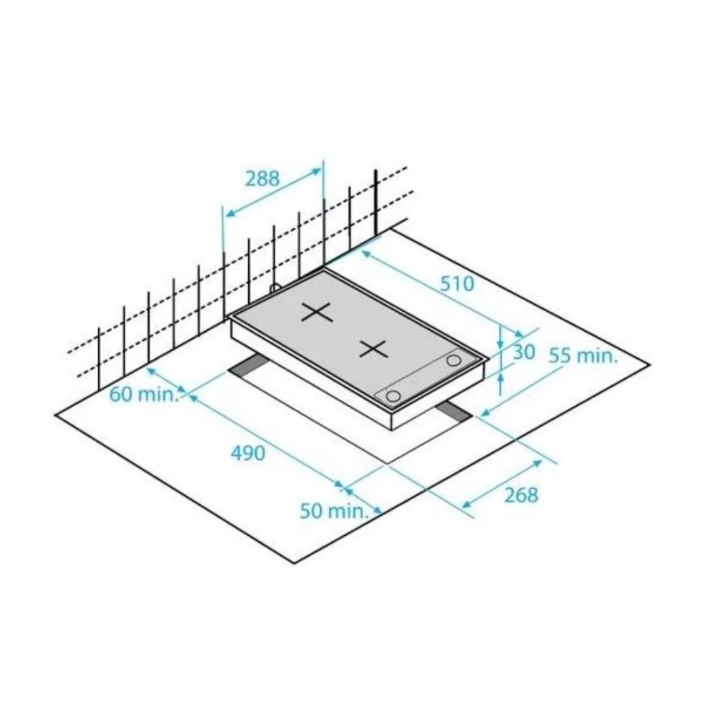 Варочна поверхня Beko HDCG 32220 FX (HDCG32220FX)